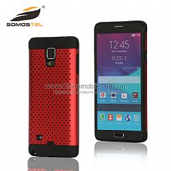 Mobile Phone Case 2 In 1 TPU+Metal With Holes Heat Dissipation phone Cover for Samsung S6