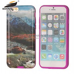 Landscape pattern 2 in 1 protector cell phone case wholesale
