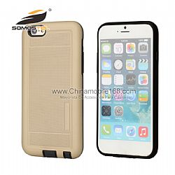 2 in 1 tpu + pc  Cases with knitted covers design case for iPhone 6
