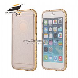 Transparent Diamond Ultra Slim TPU+PC Back Cover Phone Cases For iPhone 5/5s