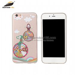 Wholesale TPU + PC with Double Faces IMD Smooth phone Case for iphone 6 plus
