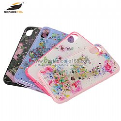 New arrival OEM TPU glitter printed case for Samsung S7/S8