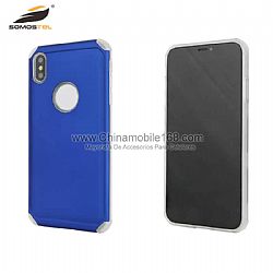 2 In 1 mobile case in rubber hybrid with 4 corners anti-drop