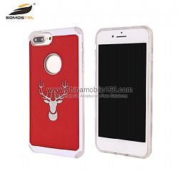 Soft touching feeling durable material 2 in 1 mobile cell phone case