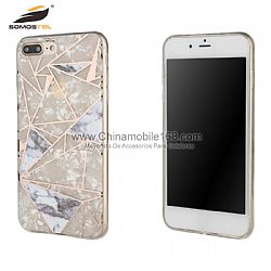 Electroplating grathic TPU+PC hard protector case for Samsung S5/S7