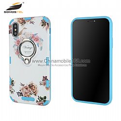 Best quality magnetic finger ring TPU+PC hybrid protector case for Samsung S4/S5