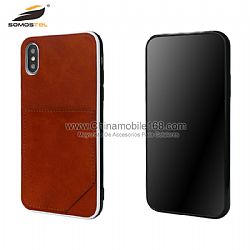 High-end TPU+PC+PU cell phone case with card function