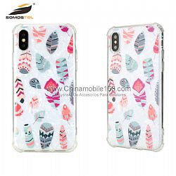 1.2MM shockproof TPU phone protectors with beautiful flower pattern