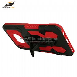 Anti-impact TPU+PC hard protective back cover case with invisible kickstand
