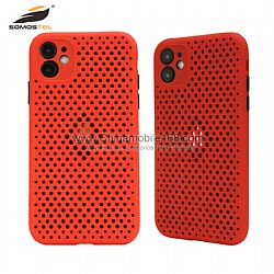 Anti-slip double color grid cellphone cases for smartphone protection
