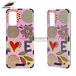 Anti-impact TPU + PC phone cases in full glossy oil relief pattern