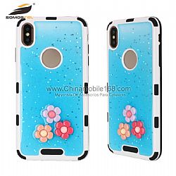 Wholesale floral decoration TPU + PC epoxy cell phone cases for iPhone11Pro