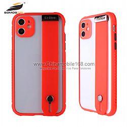 High-end Crystal Transparent Protector Case with Wristband and Camera Protection