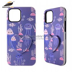 3D UV Relief Graphic Protector Case with Invisible Mirror Support