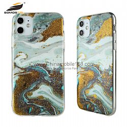 TPU+PC Hard Protector Case with Glitter IMD Graphics