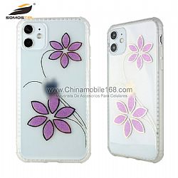 Anti-shock Edge TPU+PC Hard Protector Case with Glitter IMD Graphics for iPhone12