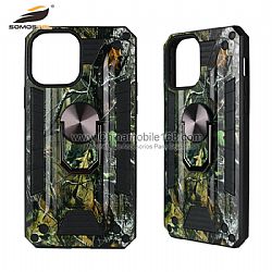 Full UV Graphic Warship TPU+PC Case with Holder for iPhone12