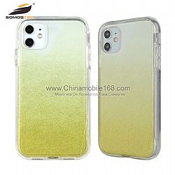 For iPhone12/iPhone12mini TPU+PC High transparency 2 in 1 Glitter Color Protective Case