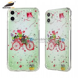 For iPhone12/iPhone12Pro Shockproof TPU+ Acrylic Protector Case with Epoxy Drawings