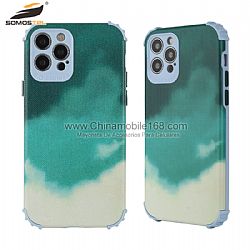 Anti-Shock TPU + PU Case With Drawing Printing for iPhone 12 / 12Pro / 12ProMax