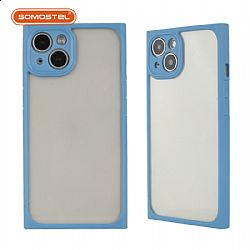 Shockproof Right-angle Design TPU+Acrylic Transparent Clear Bumper Phone Case