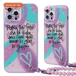 Tong Yan 2-in-1 heart and bead bracelet TPU+PC phone case