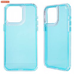 Wholesale Colourful Transparent Tpu+Pc 2 In 1 Mobile Phone Case