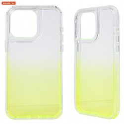 Wholesale Transparent Gradient Colour Tpu+Pc 2-In-1 Mobile Phone Case