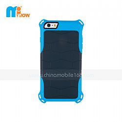 TPU Combo with Lanyard Hole Hit Color Mobile Phone Case For Iphone 6 Plus