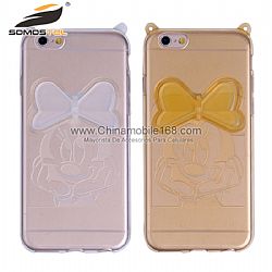 Transparent TPU Rubber Disney Minnie Protective Case Cover
