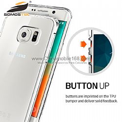 Venta al por mayor del teléfono transparente para Samsung Galaxy S6 Edge Plus