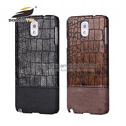 Luxury Genuine Real Leather Crocodile  Pattern Phone Case For samsung galaxy note 3