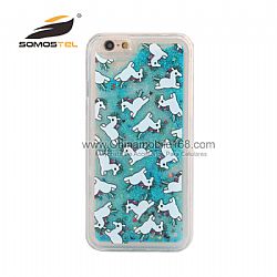 Hot selling soft coated TPU Quicksand Oil case for iPhone 6 4.7 inches/5.5 inches