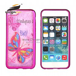 Hot selling Gel TPU plating  bling bling  Back Cover Phone Case for iphone 6