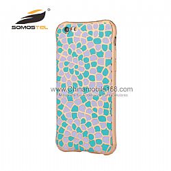Wholesale Electroplating TPU Anti-Shock design with  Football texture  Cases for iPhone 6 plus