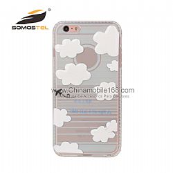 New design diamond drawing colored Epoxy back cover phone case for iphone 6