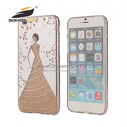 NEW Wholesale TPU  Electroplating Cases With Shedding And IMD Crafts Case for iPhone 6G