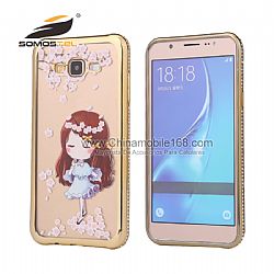 New design TPU Frame with Diamond Case for iPhone 6