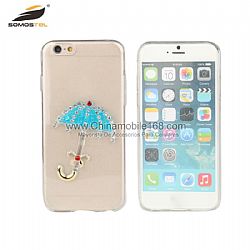 Elegance TPU Diamond Liquid colors Umbrella Phone Cases for iPhone 6s Plus