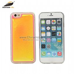 Hot Sale Luminous Quicksand Series TPU Flash Phone Case For iphone  6s