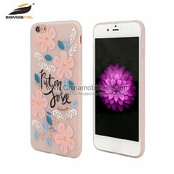 High Quality Soft Frosted TPU With Drawings Phone Case for iphone 6 plus