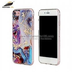 TPU Electroplating Cases With IMD 3D Dibujos Marbles phone case for iphone 7 7s