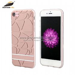 Wholesale TPU IMD Transparent border soft back cover Phone case For iPhone  7