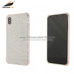 Mobile phone accessories double color TPU case with diamond pattern
