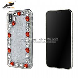 Hot selling fashionable girls loved diamond TPU cell phone protector case cover