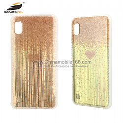 Anti-impact soft TPU cellphone case cover in aurora dual color IMD design