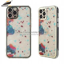 For iPhone Gradient Glitter Electroplating double-sided IMDTPU phone case
