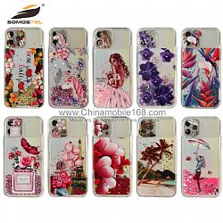Moving liquid quicksand cases for girls and women for iPhone12 / 12mini
