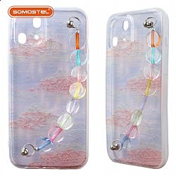 Double-Sided Flat IMD Transparent TPU Color Printing Phone Case with Bracelet