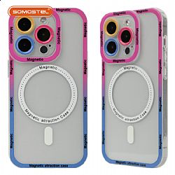 Transparent Magnetic Attraction Painting TPU Phone Case
